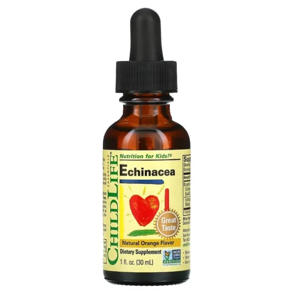 Supliment imunitate copii, aroma portocale, Child Life Echinacea, 30 ml