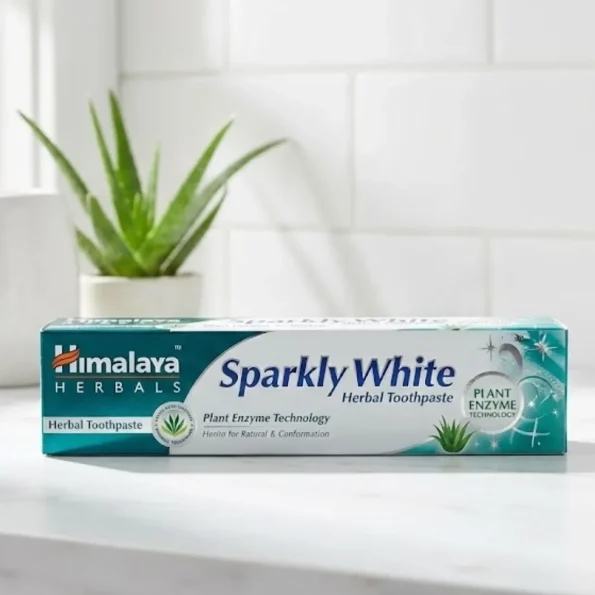 Pastă de dinți pentru albire naturală cu enzime, Himalaya Sparkly White, 200 g - Produse de igiena personala