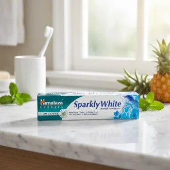 Pastă de dinți pentru albire naturală cu enzime, Himalaya Sparkly White, 200 g - Produse de igiena personala