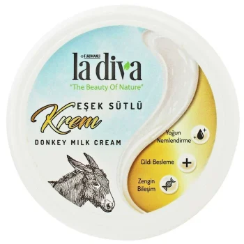 Crema de fata hidratanta cu lapte de magarita La Diva 100 ml