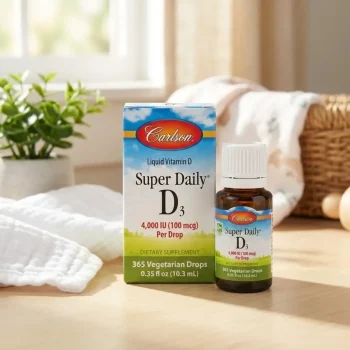 Picături vitamina D3 pentru bebeluși 400 UI, Carlson Labs, 10 ml