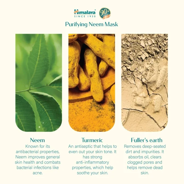 Mască purificatoare Neem, 75 ml, Himalaya
