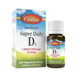 Picături vitamina D3 pentru bebeluși 400 UI, Carlson Labs, 10 ml