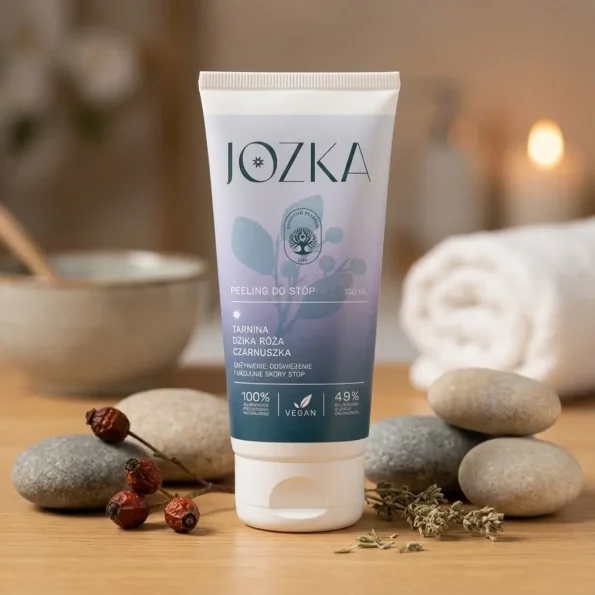 Peeling natural pentru picioare cu uleiuri vegetale bio, 100ml, Jozka