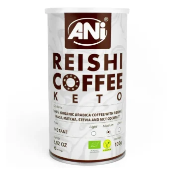 Cafea instant bio Reishi Keto, Arabica, ANI, 100 g