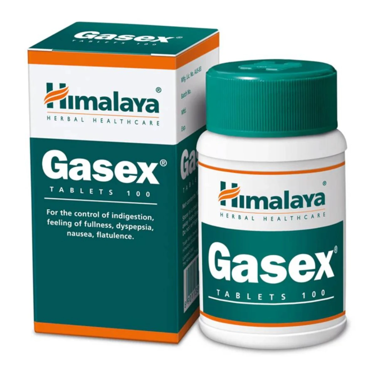 Supliment pentru balonare cu Triphala și Sunthi, 100 tablete, Himalaya Gasex