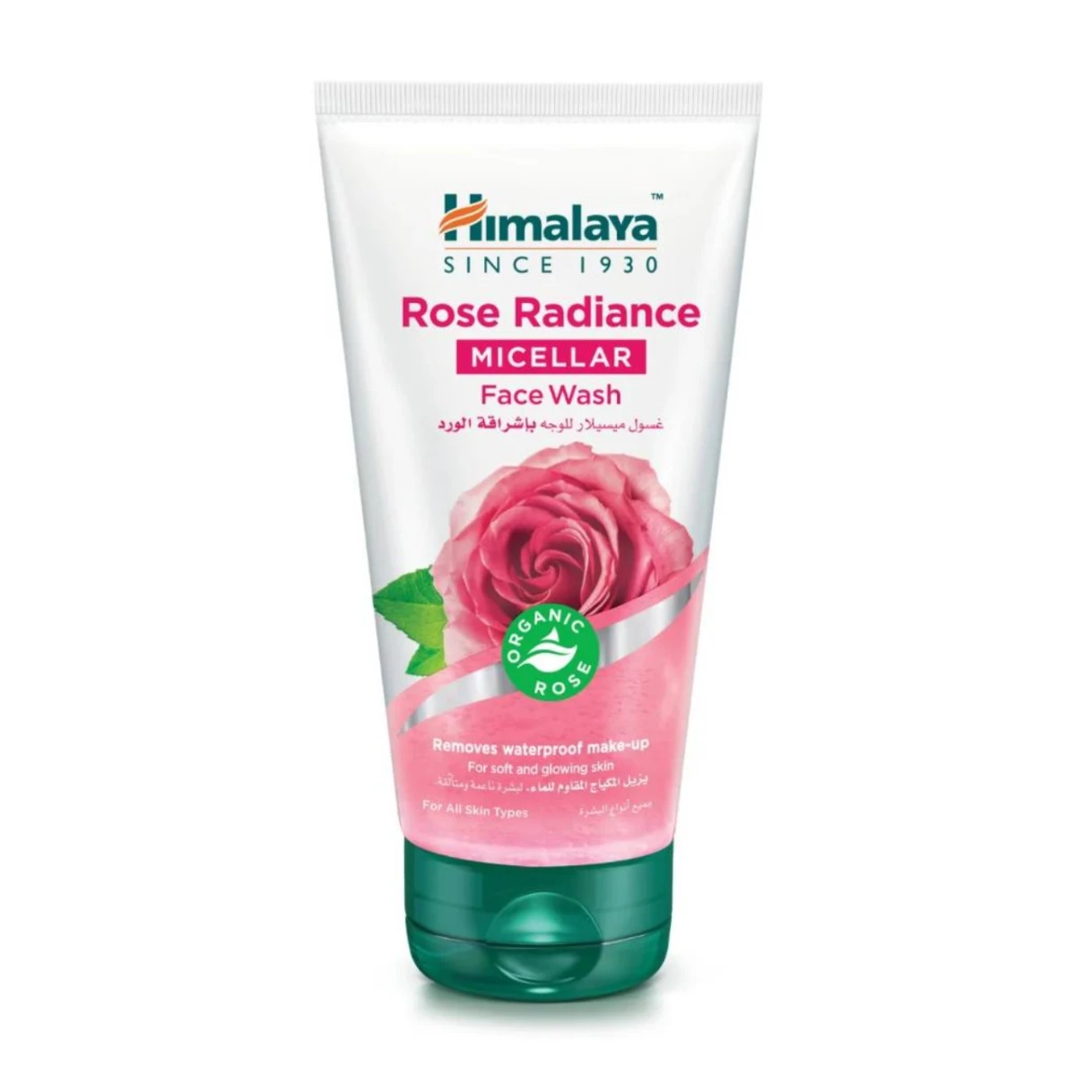 Gel facial micelar cu trandafir, Rose Radiance Himalaya, 150ml