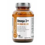 Omega 3, ulei pește, vitamine D3 K2, 60 capsule, Pharmovit