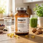 Omega 3 ulei pește EPA DHA cu vitamine D3 K2, Pharmovit, 60 capsule, 1000mg - Proteine & Suplimente alimentare