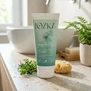 Exfoliant facial cu hidrolat organic pentru netezire, 100 ml, JOZKA