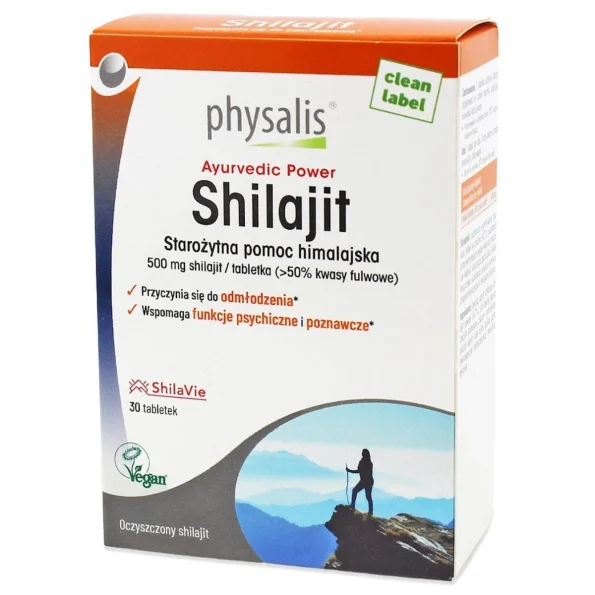 Shilajit, supliment alimentar, extract himalayan, Physalis, 30 tablete