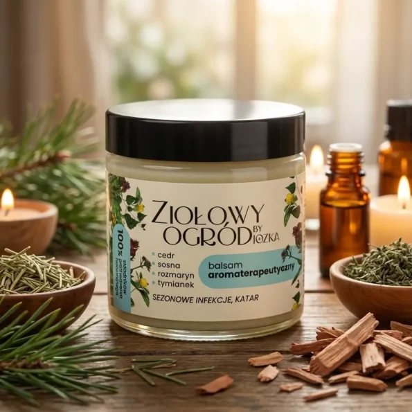 Balsam aromaterapeutic natural cu eucalipt, mentă și pin, 70ml, Jozka