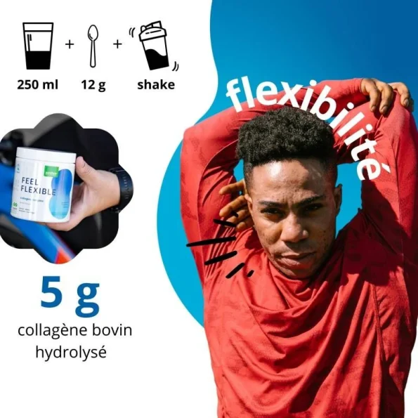 Colagen pudră, lămâie, complex articular, peptide active, Feel Flexible 240g