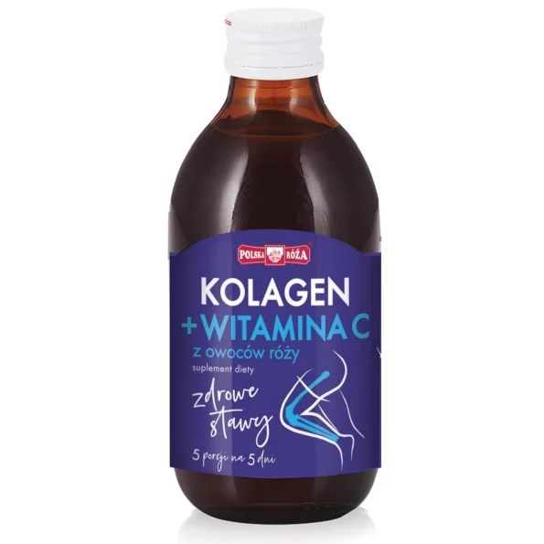 Supliment lichid măceșe, colagen, Polska Róża, 250ml