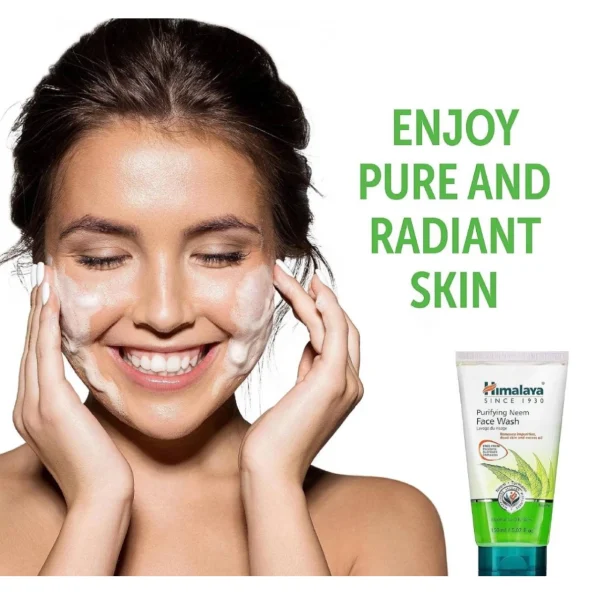 Gel purificator cu extract de neem pentru ten normal-gras, Himalaya, 150ml