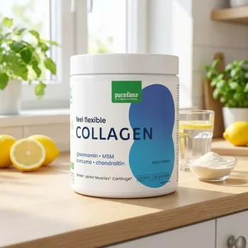 Colagen pudră, lămâie, complex articular, peptide active, Feel Flexible 240g - Proteine & Suplimente alimentare