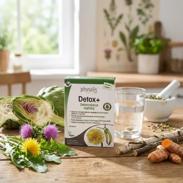 Supliment detoxifiere Detox+, Physalis, 30 comprimate