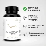 Supliment ciuperci Cordyceps sinensis pulbere organică Pilze Wohlrab capsule vegetale 100 buc 60g