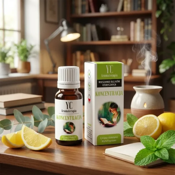 Ulei esențial concentrare cu lămâie eucalipt mentă, 10ml, Your Candle - Uleiuri esențiale Aromaterapie