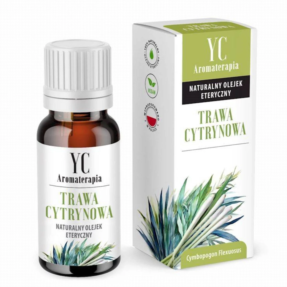 Ulei esențial de lemongrass 100% natural, aromaterapie, 10 ml, Your Candle