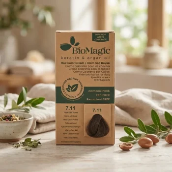 Vopsea de păr fără amoniac blond cenușiu intens, BioMagic 7.11 - Vopsea de par