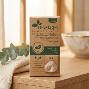 Vopsea de păr cu ulei de argan blond extra deschis, Biomagic 11.21, 250g - Vopsea de par