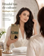 Vopsea de păr permanentă fără amoniac saten mediu mocha intens, BioMagic 44.07 - Vopsea de par