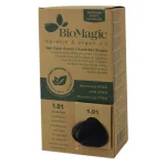 Vopsea de păr negru albăstrui fără amoniac, Biomagic 1.01