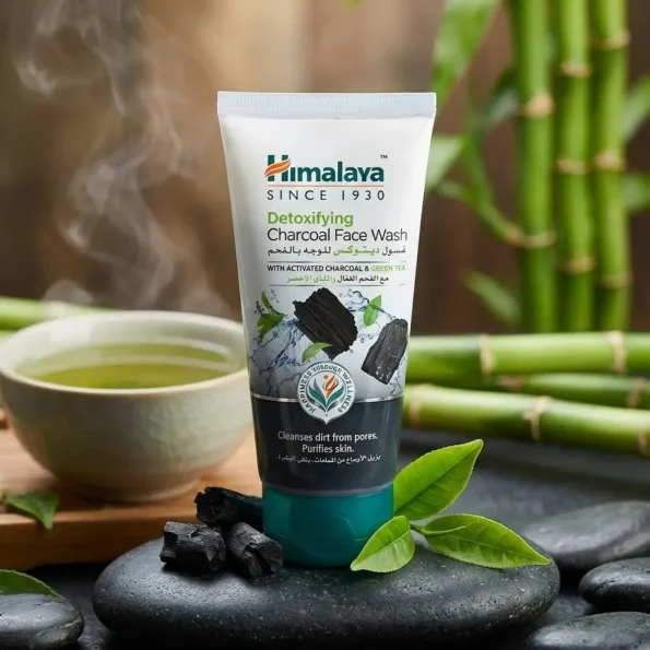 Gel curatare ten, carbune activ si ceai verde, Himalaya, 150ml - Produse de igiena personala