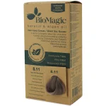 Vopsea păr fără amoniac, blond cenușiu deschis intens, Biomagic 8.11 - Vopsea de par