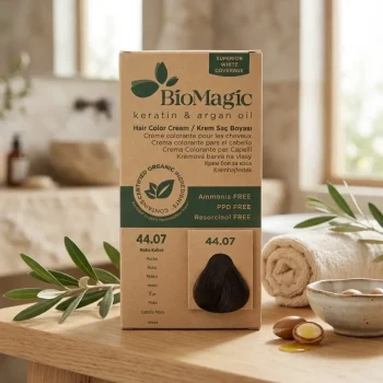 Vopsea de păr fără amoniac mocha, BioMagic 44.07 - Vopsea de par
