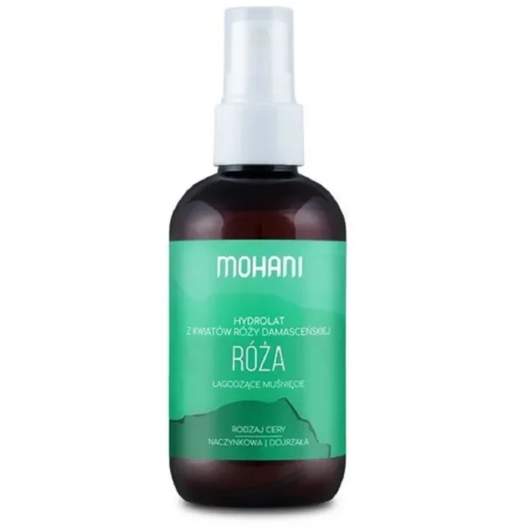 Hydrolat natural de trandafir Damascena, 100 ml, Mohani