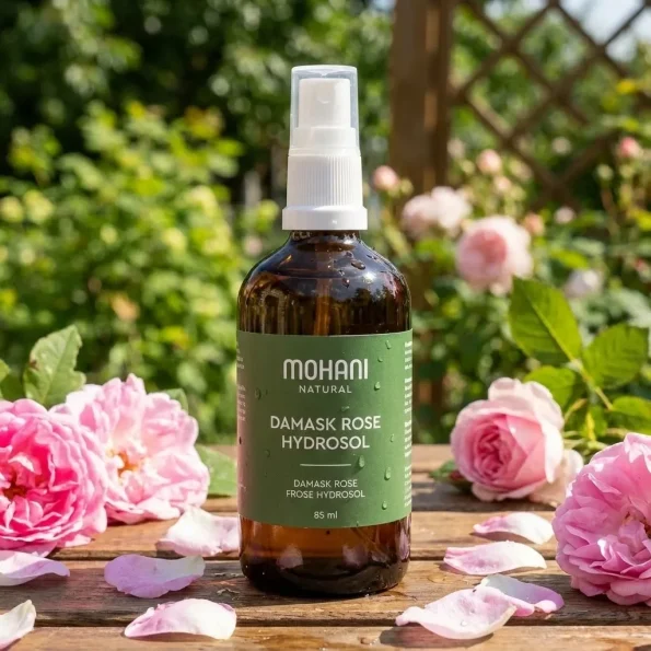 Hydrolat natural de trandafir Damascena, 100 ml, Mohani