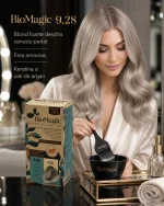 Vopsea de păr blond cenușiu perlat fără amoniac, BioMagic 9.28 - Vopsea de par