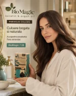 Vopsea de păr permanentă fără amoniac blond perlat bej, BioMagic 7.28 - Vopsea de par