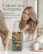 Vopsea permanentă de păr gri perlat fără amoniac BioMagic 8.28 - Vopsea de par