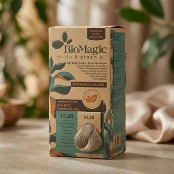 Vopsea de păr fără amoniac blond cenușiu perlat, BioMagic 10.28, 150 ml