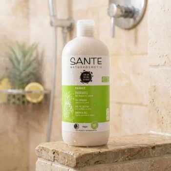 Gel de duș bio cu ananas și lămâie, 500 ml, Sante Family