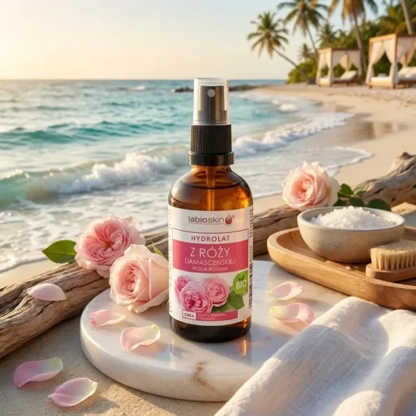 Hidrolat de trandafir Damascena,ten sensibil și matur, 100 ml, Biooil