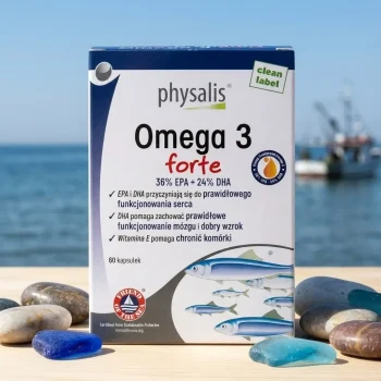 Omega-3 Forte ulei de pește, 60 capsule, Physalis