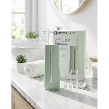 Irigator bucal portabil verde, 230 ml, Nordics Expert IA44G - Produse de igiena personala