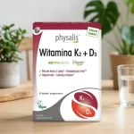Vitamina K2 + D3 sublinguală vegană, 60 tablete, Physalis