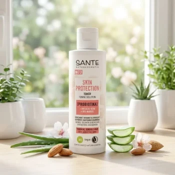 Toner natural calmant cu probiotice și migdale, 125 ml, Sante Skin Protection