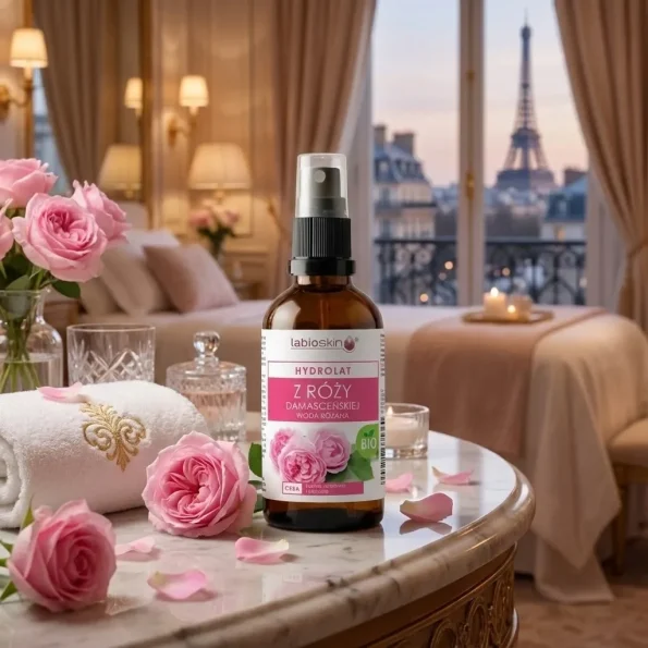 Hidrolat de trandafir Damascena,ten sensibil și matur, 100 ml, Biooil