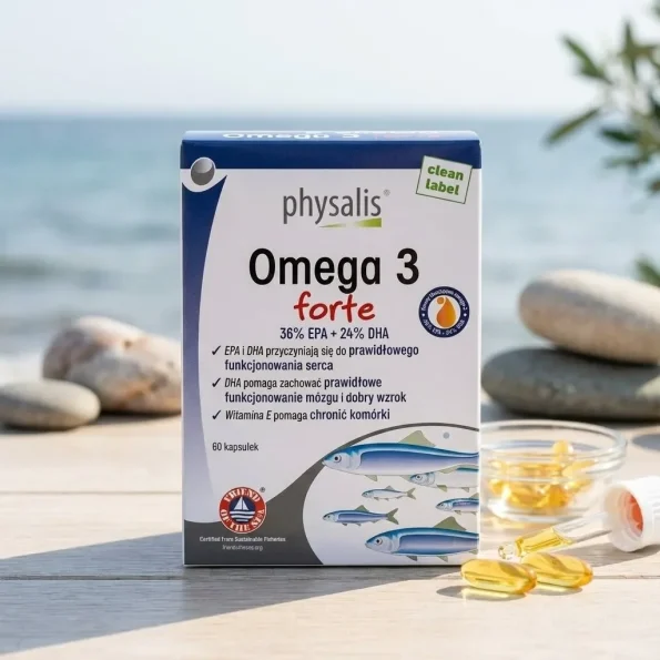 Omega-3 Forte ulei de pește, 60 capsule, Physalis