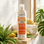 Șampon natural pentru păr ondulat cu ceramide, 250 ml, Sante