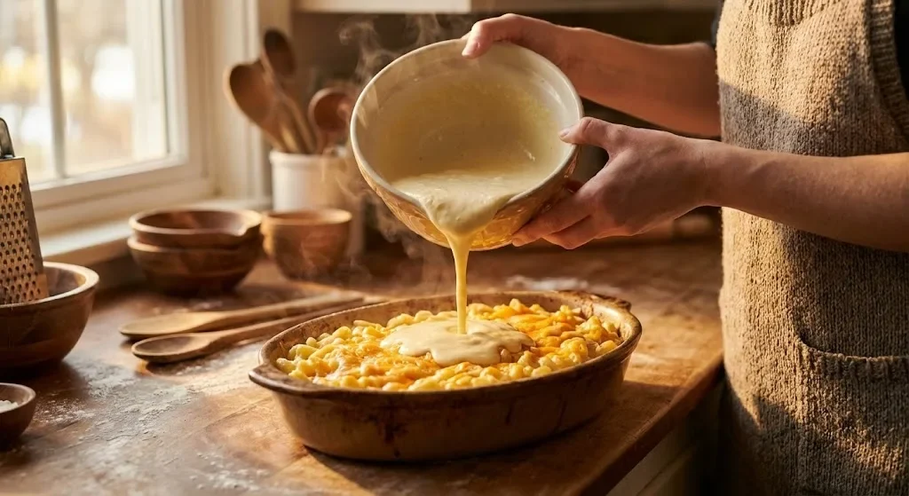 Macaroane cu Brânză Sărată la Cuptor – Rețetă Tradițională pentru Cina în Familie Macaroane cu Brânză Sărată la Cuptor – Rețetă Tradițională pentru Cina în Familie (Comfort Food Autentic)
