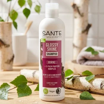 Șampon bio pentru strălucire cu mesteacăn și proteine, 250ml, Sante