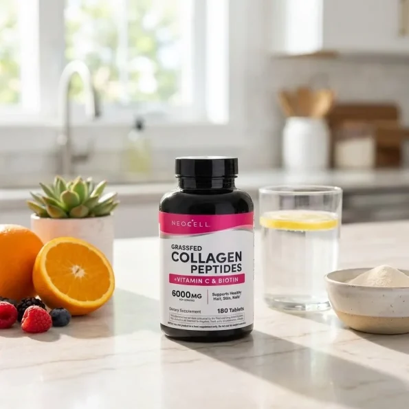 Colagen hidrolizat bovin cu vitamina C și biotină NeoCell 6000 mg 180 tablete