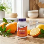 Biotina (Vitamina B7) 1000mcg, NOW Foods 100 Capsule vegetale